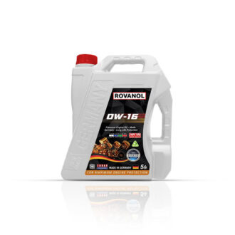 ROVANOL 0W-16 Full Synthetic Engine Oil – 5L | Advanced Fuel-Saving Motor Oil (Made in Germany)