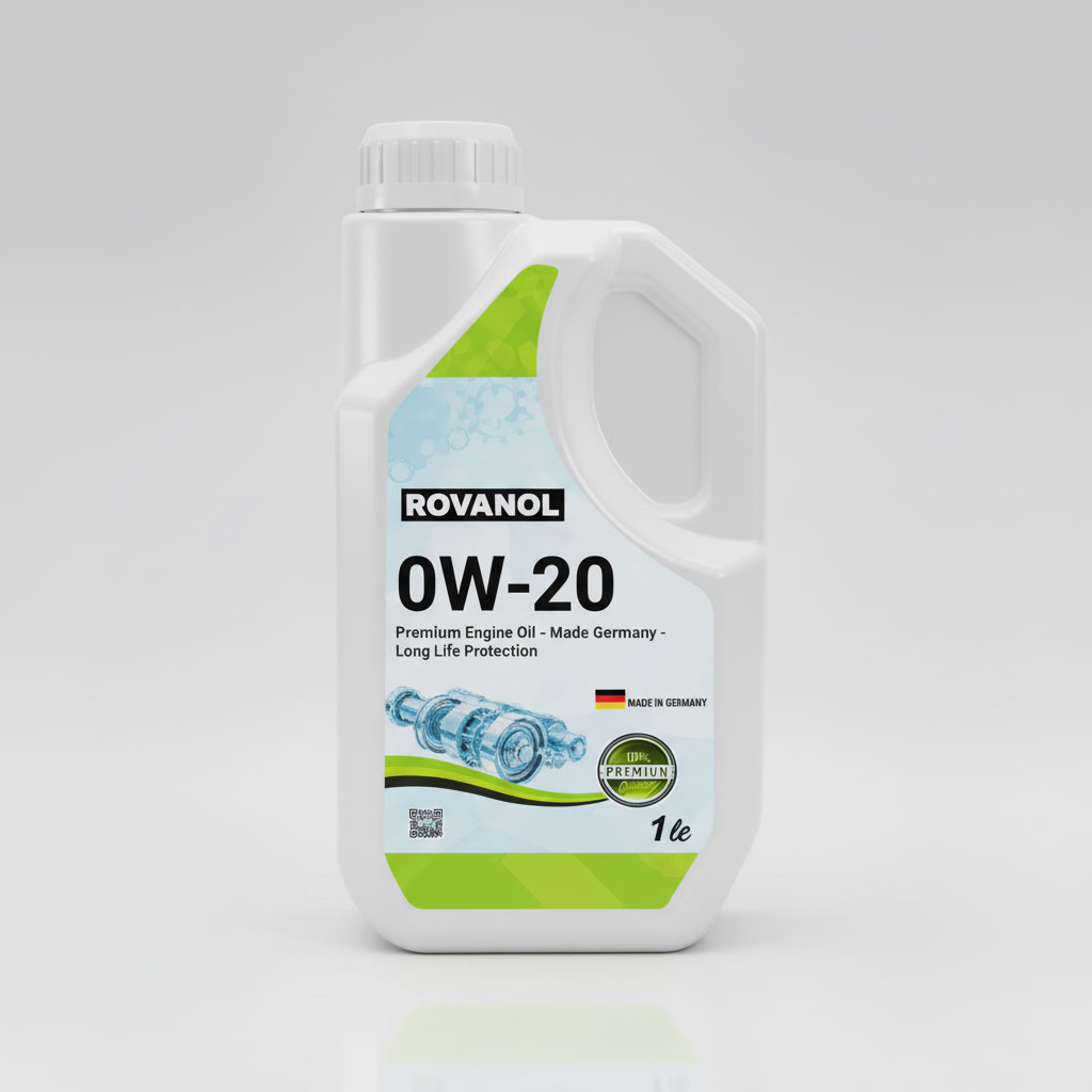 ROVANOL 0W-20 Full Synthetic Engine Oil – 1L | Advanced Performance Motor Oil (Made in Germany)
