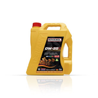 ROVANOL 0W-20 Full Synthetic Engine Oil – 5L | Advanced Performance Motor Oil (Made in Germany)